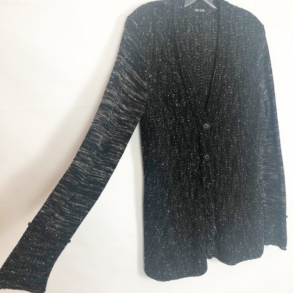 Nic + Zoe Marled Button Down Knit Cardigan Size Small - Picture 5 of 10